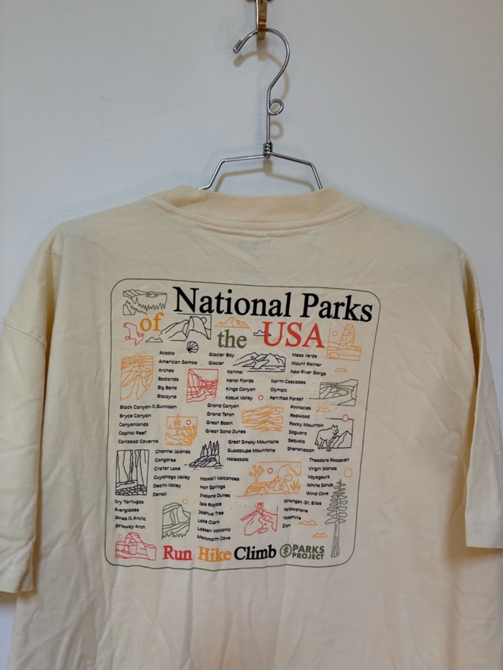 NWOT Parks Project UO Exclusive National Parks Checklist Graphic Tee Size XL - Picture 11 of 12